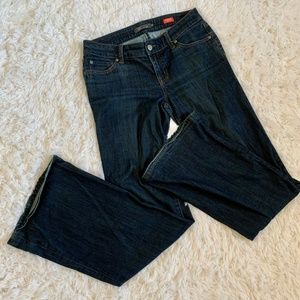 Level 99 Newport Wide Leg Midrise Dark Wash Jean